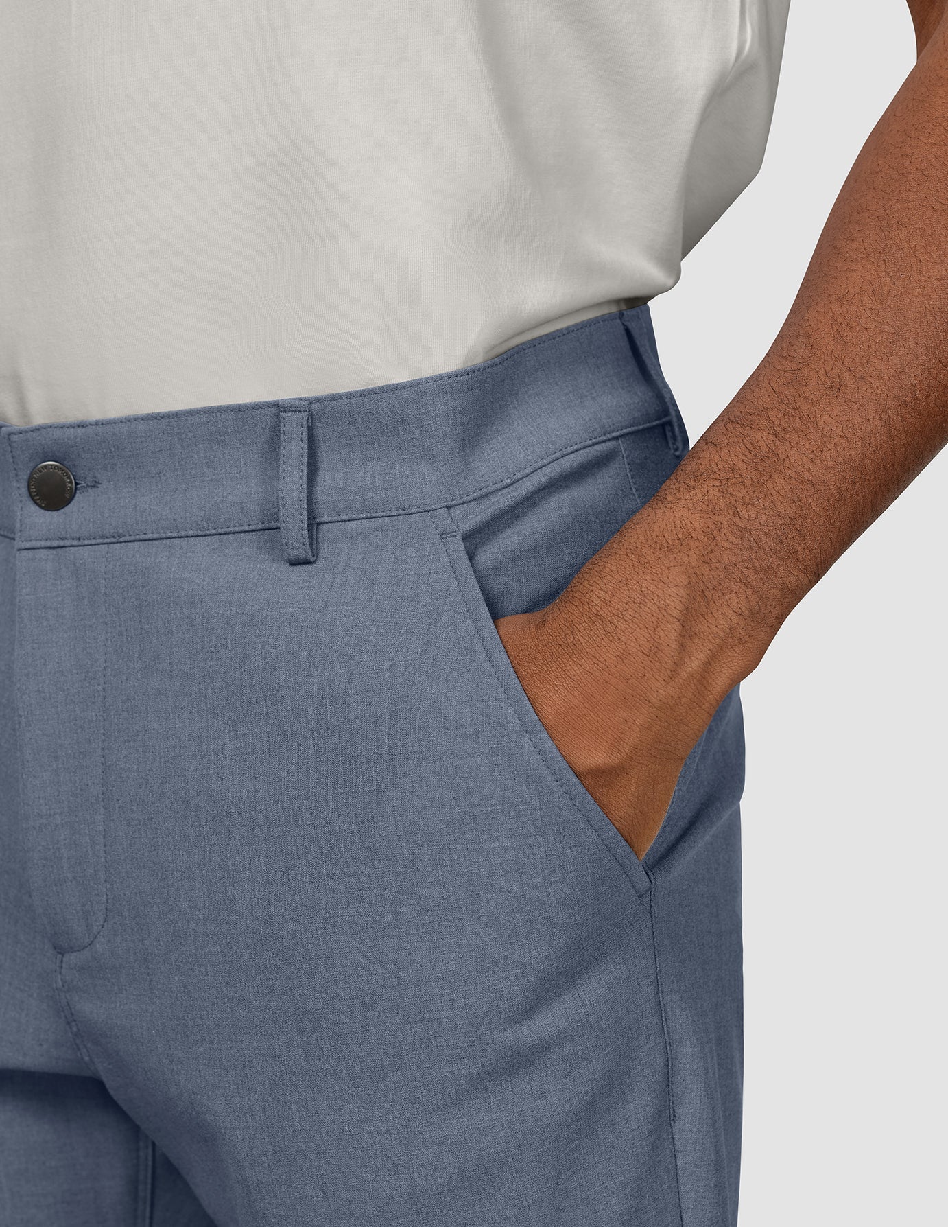 Essential Pants Slim Storm Blue Melange